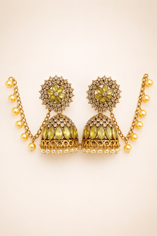 Designer Party Wear Jhumka Earrings