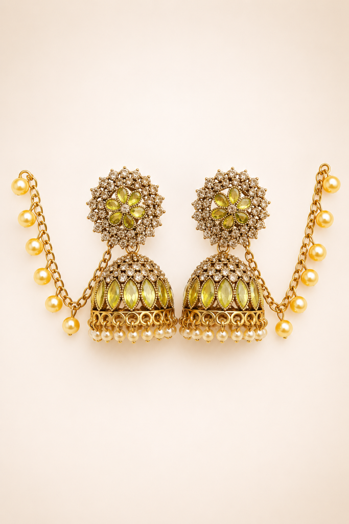 Designer Party Wear Jhumka Earrings for Women