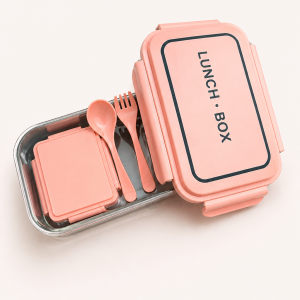 Premium Lunch Box Set with Spoon & Fork