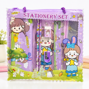 Cute Kids Stationery Gift Set with Drawing Book & Pencil Kit