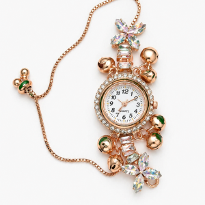 Luxury Rose Gold Ladies Bracelet Watch